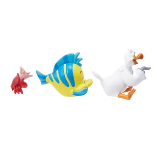 Disney Showcase: The Little Mermaid Pals Mini Figurines, Set of 3 sparkle-castle