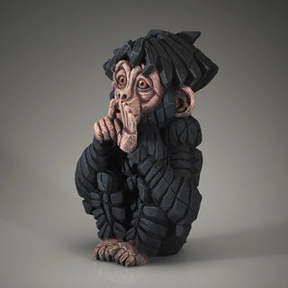 Edge Sculpture: Speak No Evil Baby Chimpanzee sparkle-castle