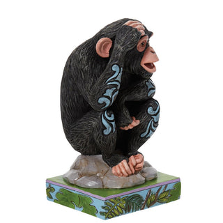 Jim Shore Animal Planet: Chimpanzee Figurine sparkle-castle