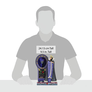 Jim Shore Disney Traditions: Evil Queen with Mirror Figurine sparkle-castle