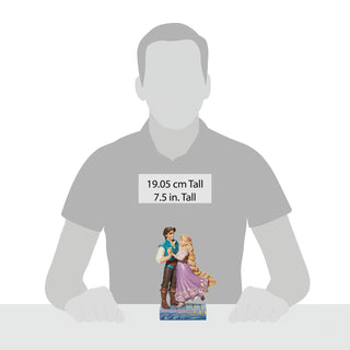 Jim Shore Disney Traditions: Rapunzel & Flynn Rider In Love Figurine sparkle-castle