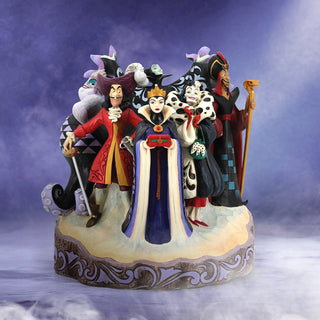 Jim Shore Disney Traditions: Villains Carved by Heart Figurine sparkle-castle