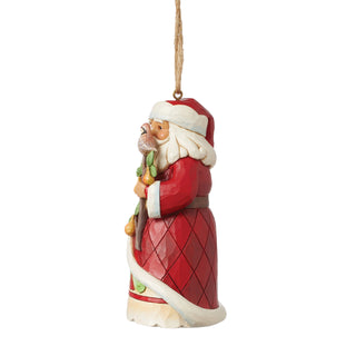 Jim Shore Heartwood Creek: 3rd Annual Worldwide Event Santa Hanging Ornament sparkle-castle