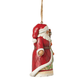 Jim Shore Heartwood Creek: 3rd Annual Worldwide Event Santa Hanging Ornament sparkle-castle