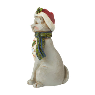 Jim Shore Heartwood Creek: Christmas Cat Miniature Figurine sparkle-castle