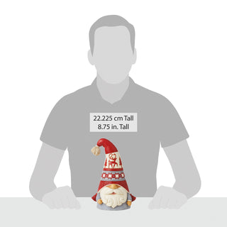 Jim Shore Heartwood Creek: Nordic Noel Gnome In Flaps Hat Figurine sparkle-castle