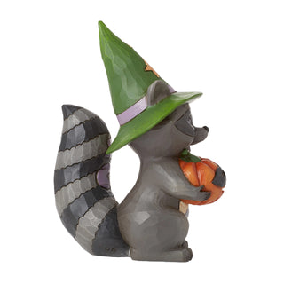Jim Shore Heartwood Creek: Pint Sized Halloween Raccoon Figurine sparkle-castle