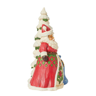 Jim Shore Heartwood Creek: Santa With Tree Figurine sparkle-castle
