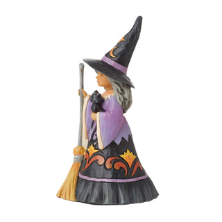 Jim Shore Heartwood Creek: Sweet Little Witch Figurine sparkle-castle