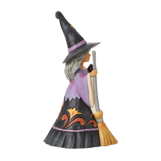 Jim Shore Heartwood Creek: Sweet Little Witch Figurine sparkle-castle
