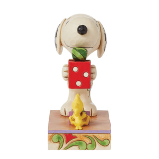 Jim Shore Peanuts: Snoopy & Woodstock With Gifts Figurine sparkle-castle