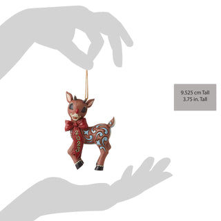 Jim Shore Rudolph Traditions: Dated 2023 Rudolph Hanging Ornament sparkle-castle