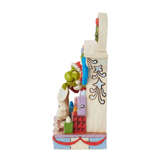 Jim Shore The Grinch: Grinch Coming Out Of Fireplace Figurine sparkle-castle