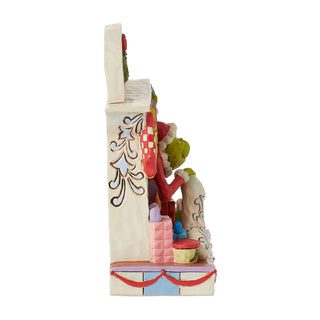 Jim Shore The Grinch: Grinch Coming Out Of Fireplace Figurine sparkle-castle