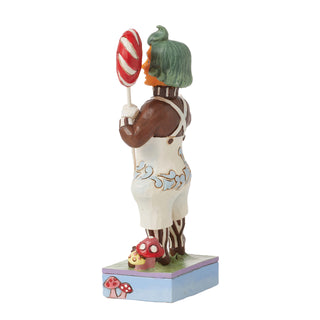 Jim Shore Willy Wonka: Oompa Loompa with Lollipop Figurine sparkle-castle