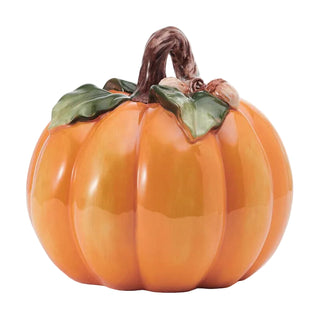 Fitz & Floyd Harvest Halloween Pumpkin Fig: Hand Painted / Earthenware / Harvest sparkle-castle