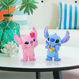 Grand Jester Studios: Flocked Stitch & Angel Figurines, Set of 2 sparkle-castle