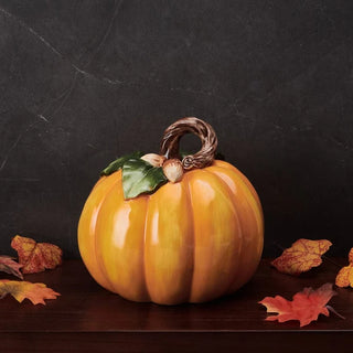 Fitz & Floyd Fall: Harvest Pumpkin Figurine sparkle-castle