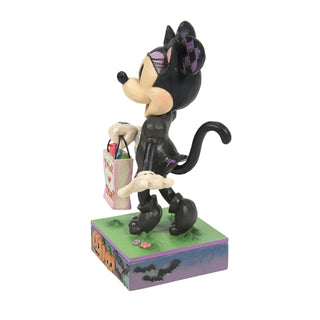 Jim Shore Disney Traditions: Minnie Mouse in Cat Costume Figurine sparkle-castle
