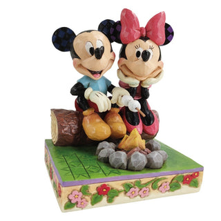 Jim Shore Disney Traditions: Mickey & Minnie By Campfire Figurine sparkle-castle