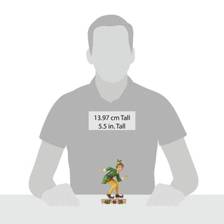 Jim Shore Elf: Buddy Elf in Crouching Pose Figurine sparkle-castle