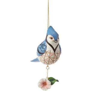Jim Shore Heartwood Creek: Blue Jay Hanging Ornament sparkle-castle