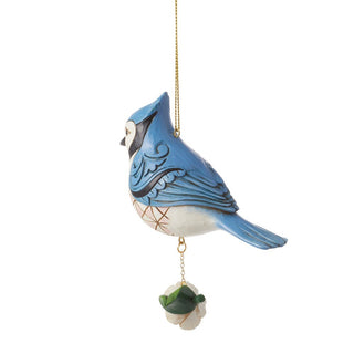 Jim Shore Heartwood Creek: Blue Jay Hanging Ornament sparkle-castle