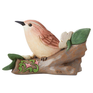 Jim Shore Heartwood Creek: Carolina Wren Figurine sparkle-castle