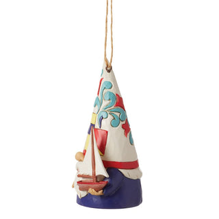 Jim Shore Heartwood Creek: Coastal Gnome With Boat Hanging Ornament sparkle-castle