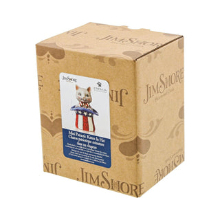 Jim Shore Heartwood Creek: Mini Patriotic Kitten in Boot Figurine sparkle-castle