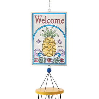 Jim Shore Heartwood Creek: Pineapple Welcome Wind Chime sparkle-castle