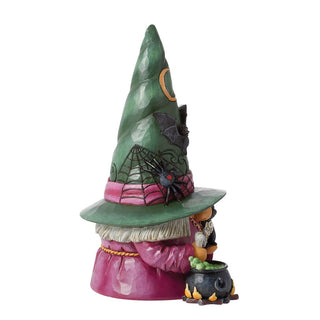 Jim Shore Heartwood Creek: Witch Gnome With Cauldron Figurine sparkle-castle