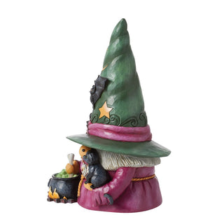 Jim Shore Heartwood Creek: Witch Gnome With Cauldron Figurine sparkle-castle