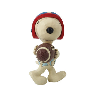 Jim Shore Peanuts: Mini Snoopy Football Player Figurine sparkle-castle
