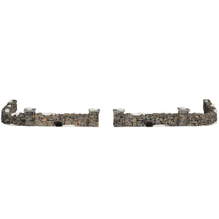 Lemax General Products Village Accessory: Colonial Stone Wall, Set Of 10 sparkle-castle