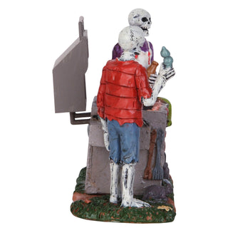 Lemax Spooky Town Halloween Village Accessory: Gory Grillin sparkle-castle