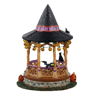 Lemax Spooky Town Halloween Village Accessory: Witch Gazebo sparkle-castle