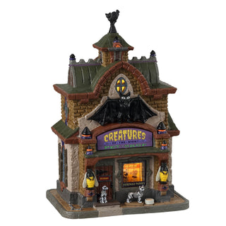 Lemax Spooky Town Halloween Village: Creatures Of The Night Pet Shop sparkle-castle
