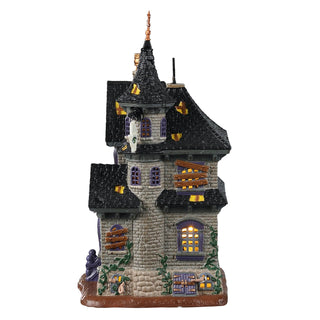 Lemax Spooky Town Halloween Village: The Future Looks Dark sparkle-castle