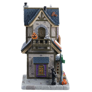 Lemax Spooky Town Halloween Village: The Ghost Writer's Antique Bookstore sparkle-castle