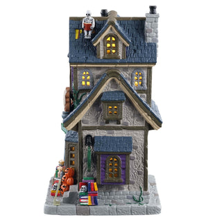 Lemax Spooky Town Halloween Village: The Ghost Writer's Antique Bookstore sparkle-castle