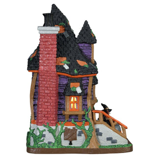 Lemax Spooky Town Halloween Village: Witches Bungalow sparkle-castle