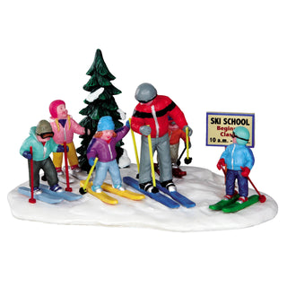Lemax Vail Village Accessory: Ski School sparkle-castle