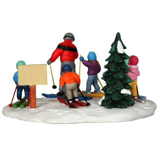 Lemax Vail Village Accessory: Ski School sparkle-castle