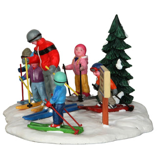 Lemax Vail Village Accessory: Ski School sparkle-castle