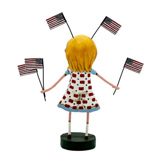 Lori Mitchell American Pride Collection: Fannie's Flags Figurine sparkle-castle