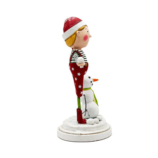 Lori Mitchell Christmas Collection: Snowy Joey Figurine sparkle-castle