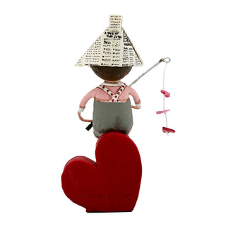 Lori Mitchell Valentine's Day Collection: Fishing For Love Figurine sparkle-castle