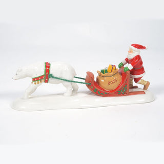 Department 56 North Pole Series Accessory: Santa Comes To Town 2023 sparkle-castle