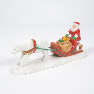 Department 56 North Pole Series Accessory: Santa Comes To Town 2023 sparkle-castle